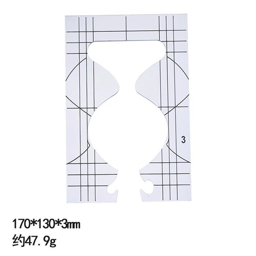 6-Piece Asymmetric Sewing Patchwork Ruler Acrylic DIY Sewing Template Patchwork Tool