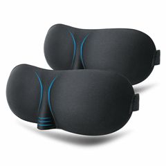 Amazon 立体 3D アイマスク スポンジ生地 遮光 目の保護 旅行 航空 睡眠 アイマスク 男女兼用 選択ロゴ
