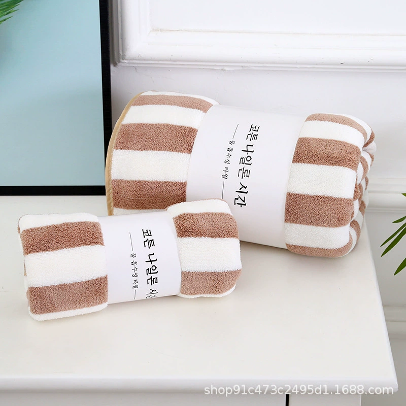 Coral soft dry bath towel, wholesale, water absorbent, Birthday gift