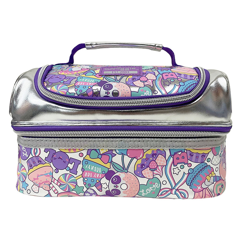 Australia smiggle doble capa Bento bolso caja de almuerzo niños de la escuela primaria BOLSA DE AISLAMIENTO impermeable bolsa de almuerzo grande