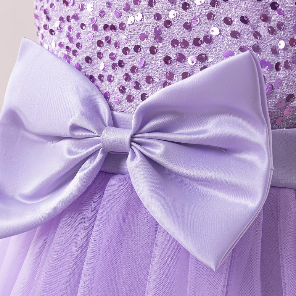 Nuevos vestidos de niños transfronterizos vestidos de princesa de malla vestidos de espectáculo vestidos de fiesta vestidos de celebración