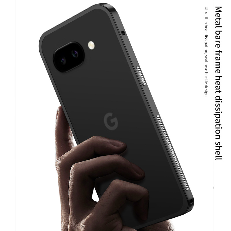 クロスボーダー Googlepixel9a 海馬バックルフレームシェル Google 9Pro 金属冷却携帯電話ケース Google 9 に適しています。|undefined