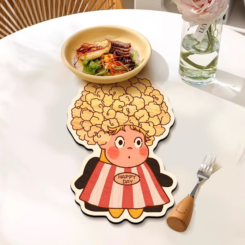 批发卡通星星人防烫餐垫隔热垫可爱硅藻泥餐桌垫杯垫沥水台吸水垫