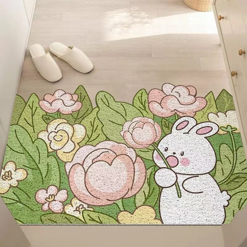 Customizable household electric vehicle floor mat, anti-slip and dirt-removing, can be cut to size, modern and simple design