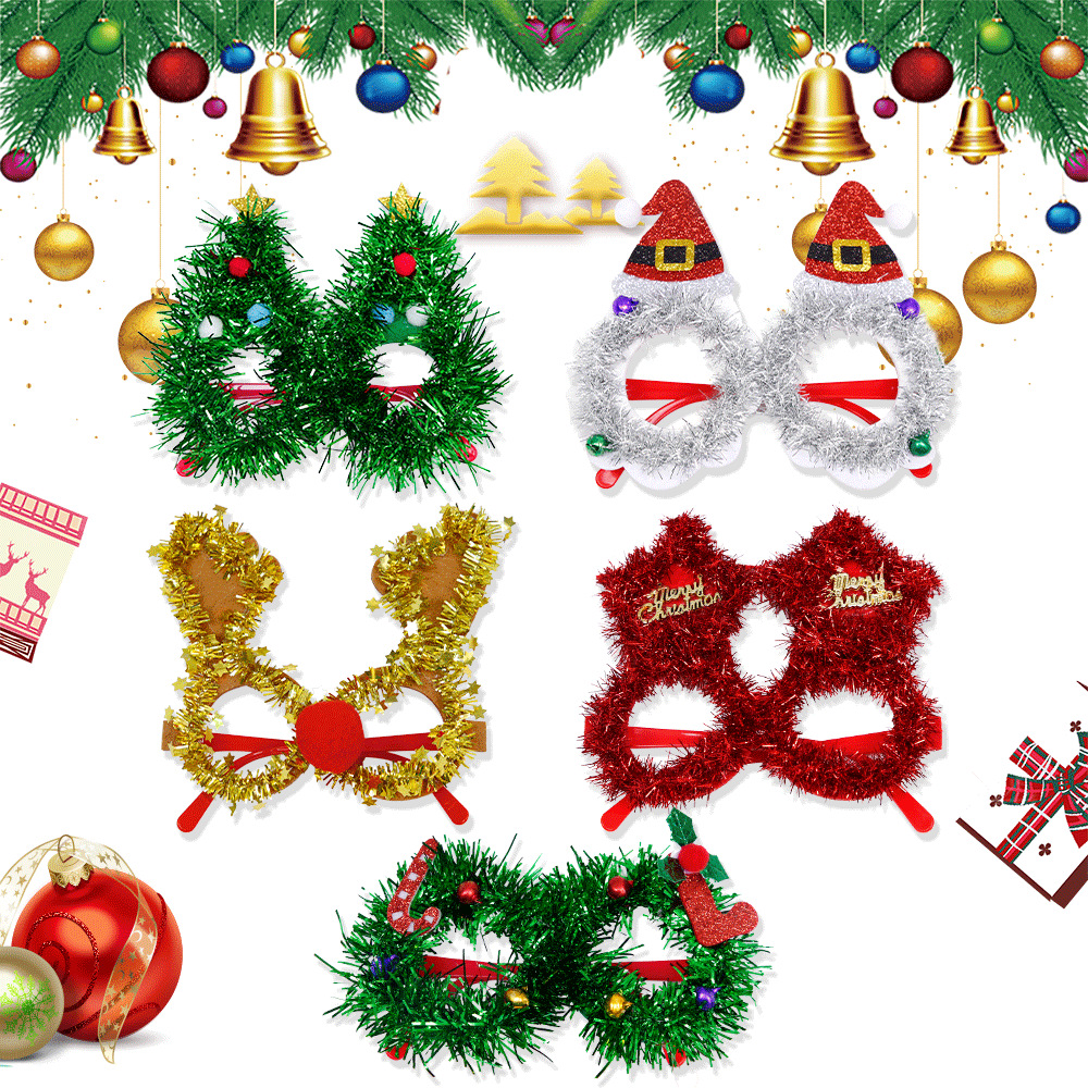 40g Weight Photography Props Event & Party Supplies Christmas Cartoon Style Cute Christmas Hat Star Plastic Family Gathering Party Festival Photography Props