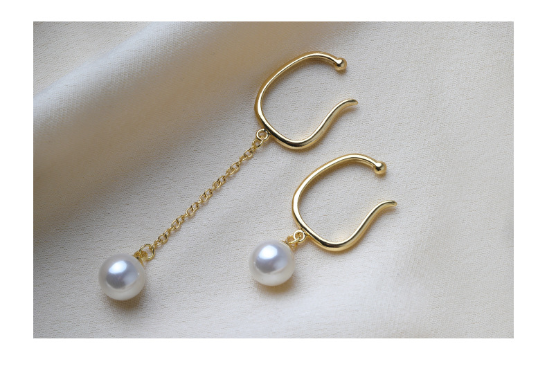 Mode Geometrisch Gemischte Materialien Überzug Künstliche Perlen Frau Ohrringe 1 Paar display picture 3