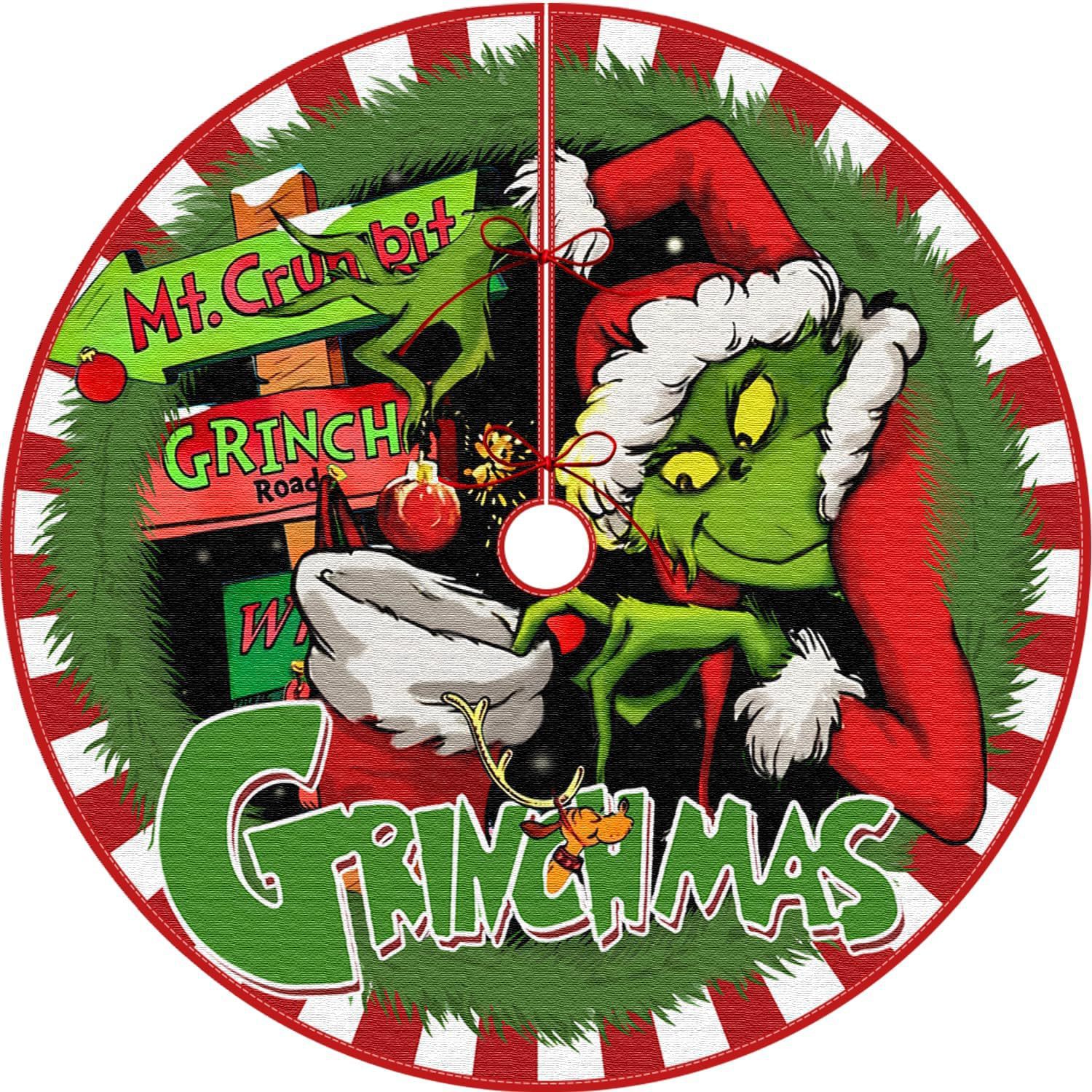 Falda nuevo estilo árbol de Navidad exquisito árbol decorativo creativo adorno navideño estampado falda transfronteriza fondo de árbol franela estilo americano