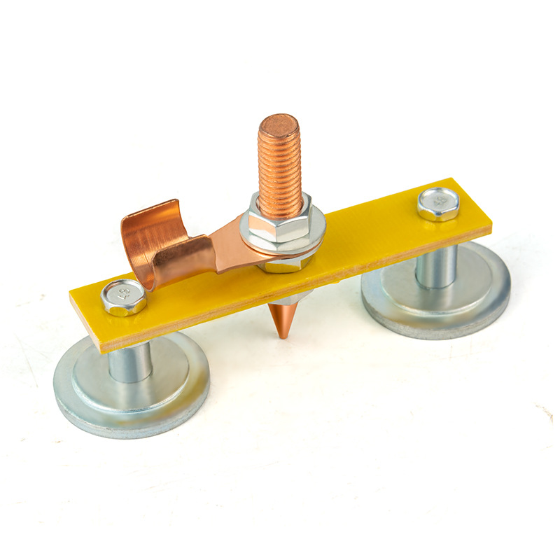 Soldadura eléctrica corbata de hierro artefacto magnético fuerte máquina de reparación de chapa eléctrica máquina de soldadura de tierra alambre de tierra imán de alambre de hierro soldadura corbata cabeza de hierro