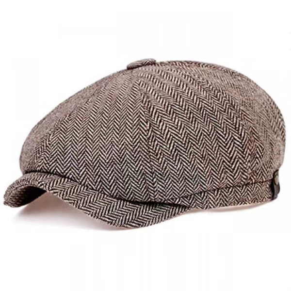 Herringbone pattern: coffee