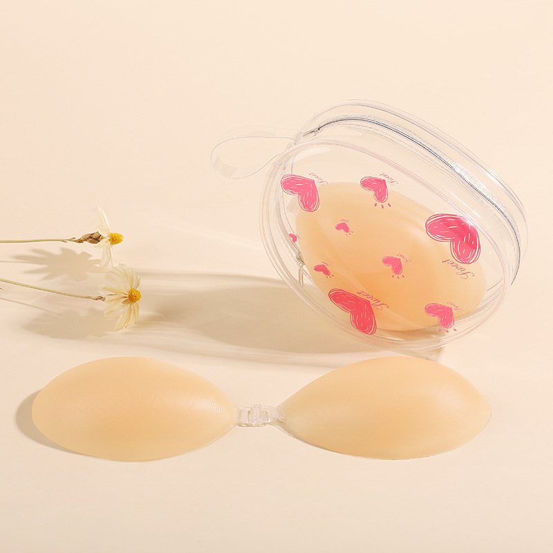 Pecho de silicona pegatinas vestido de novia de las mujeres Correa sujetador invisible pegatinas de mama sin costura empuje hacia arriba el soporte superior del pecho pegatinas pecho grande se puede utilizar delgada