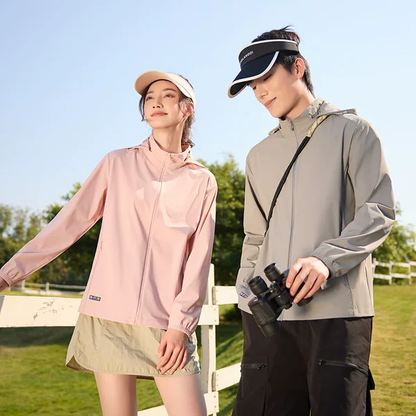 2026 New Outdoor Sun Protection Jacket for Men, Ice Silk Breathable UV Protection Sun Jacket with Detachable Hood, Sun Protection Coat for Women