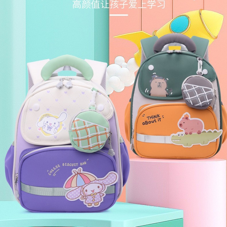 开学季新款儿童书包卡皮巴拉幼儿园跨境三丽鸥大容量护脊|undefined