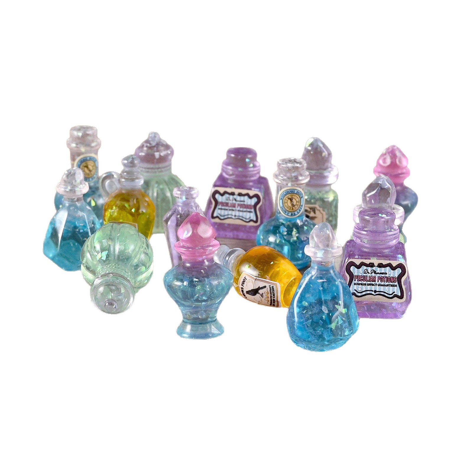 Miniature Resin Cute Retro Magic Potion Bottle Dollhouse Doll House 1:12 Table Scene Model
