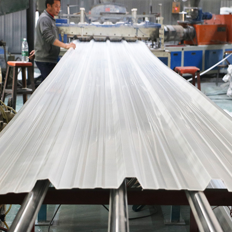 Tejas de plástico de PVC espesadas techo de acero de plástico granja mayorista pared química fibra de vidrio tubería de drenaje