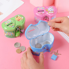 Summer Hot Selling Toys Children Coin Bank with Lock Student Gift Exquisite Toy Cartoon Metal Piggy Bank