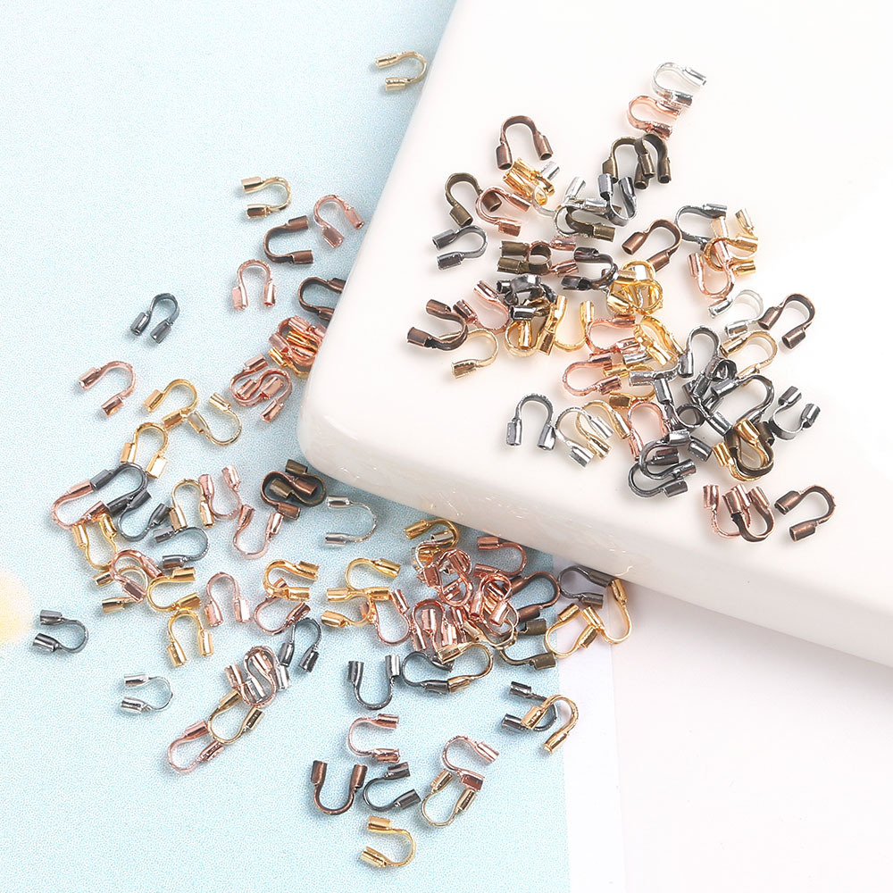 銅製のU型テールバックルU型位置決め管の最後の位置決め材料の線材保護diyエンドピース材料の部品