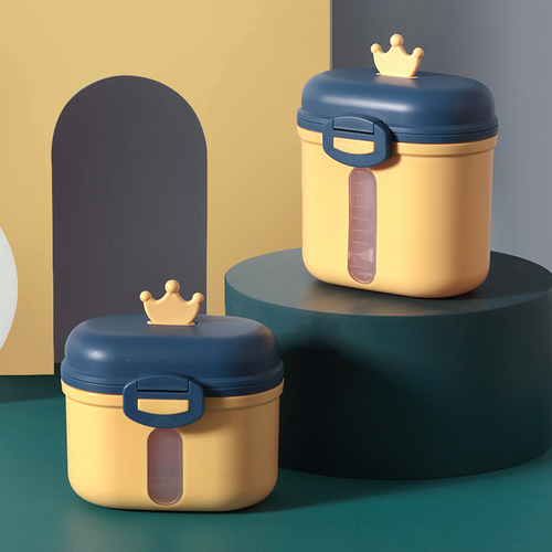 Crown Milk Powder Can Infant Outing Milk Portable Box Large Capacity Moisture-Proof Snack Box Baby Sealed Milk Grid
