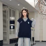 宽松新款大童学院风卫衣