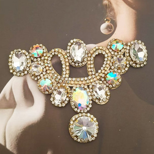 Pure handmade rhinestone applique hand-stitched hot melt adhesive hot drill applique diy clothing shoes and hats bag accessories accessories