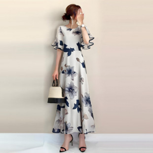 ���QŮ�b��ϵ2025�ļ��¿�A�Iӡ���󽉎����������B��ȹ��DRESS