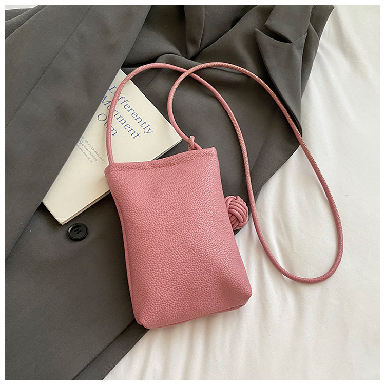 Bolso de teléfono móvil compacto y simple de moda macarón 2026 alto valor de verano nuevo estilo extranjero bolso de hombro de mujer mochila