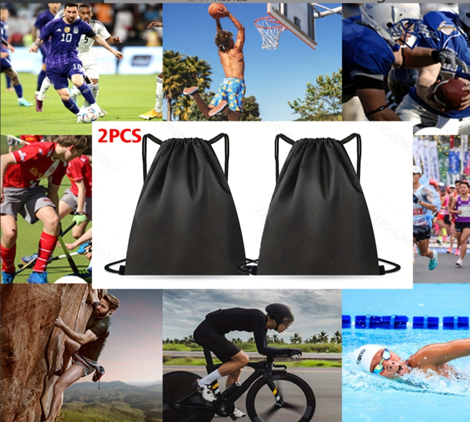 2pcs shoulder drawstring basketball bag----Upgraded navy blue L (can hold size 7…