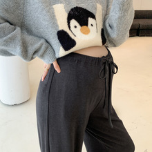 孕妇裤子春秋款外穿阔腿裤高腰糯米裤2025新款秋冬孕妈直筒裤秋装