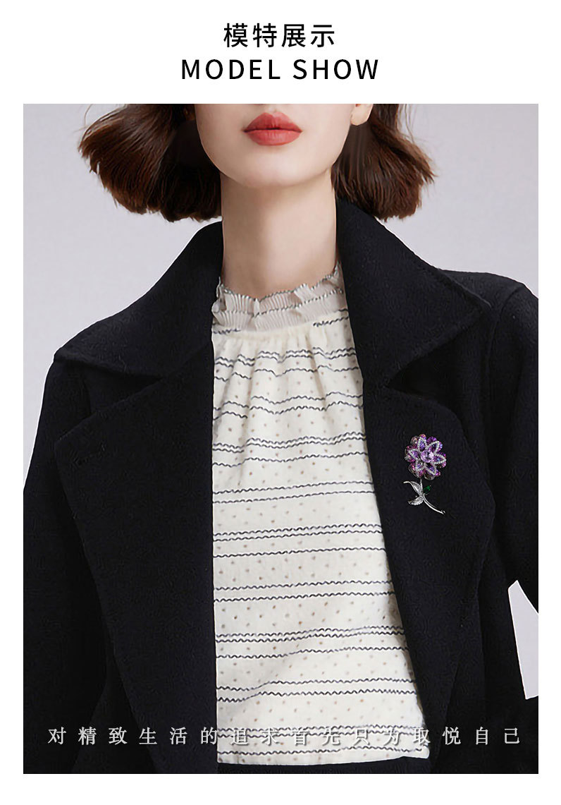 新款繁花似锦胸针小众高级感精致花朵胸花时尚优雅百搭