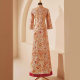 Straight Tube Full Embroidered Dragon and Phoenix Gown Xiuhe Clothing 2023 New Wedding Bride Chinese Toast Clothing Retro Slim-fit Wedding Clothes Women
