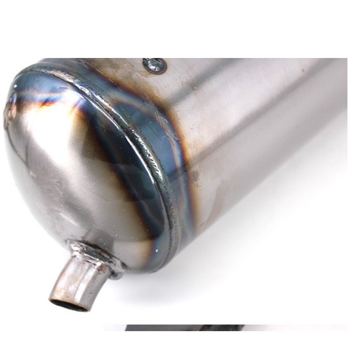 Motorcycle Exhaust Pipe Modification Suitable for Taiwan V8Jog50Jog90 W004 Straight-Line 11-Section Exhaust for Street Use