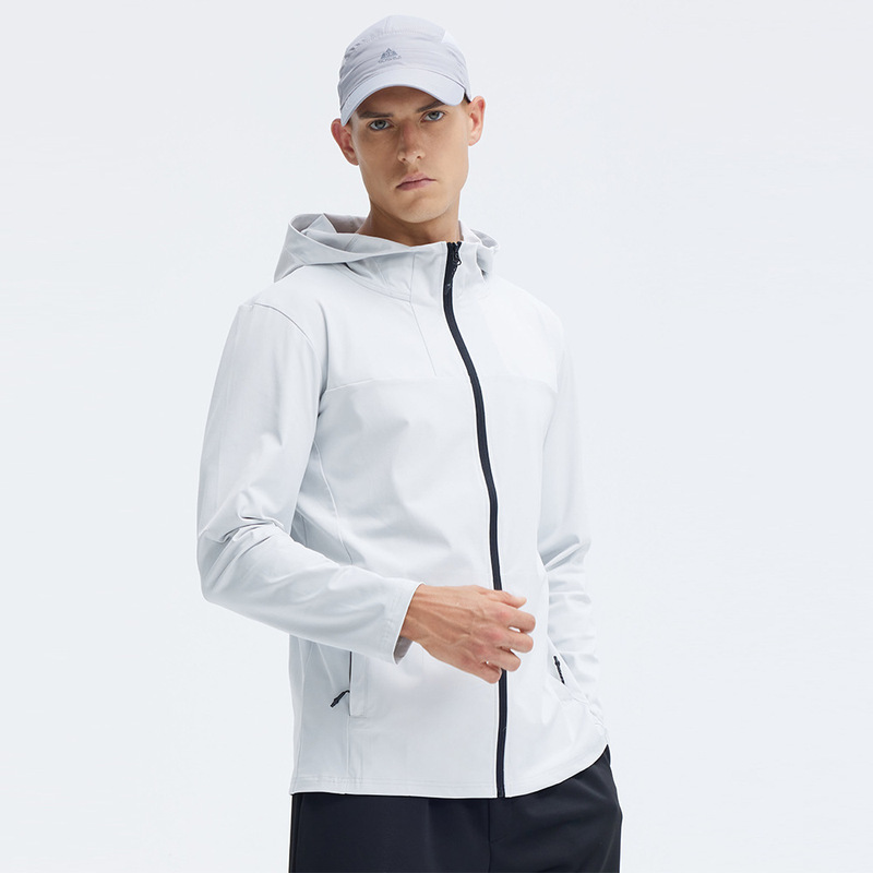 Lulu Outdoor Sports Outwear for Men and Women, Quick-Drying Jacket, Fashionable Hooded Top, Zipper Cardigan, Slim Long-Sleeved Autumn and Winter