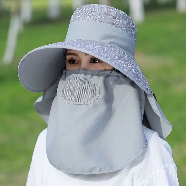 Anti-ultraviolet Hat Integrated Outdoor Sunshade Hat Autumn and Summer Breathable Spring and Summer Sunscreen Hat Sun Hat Face Sunscreen