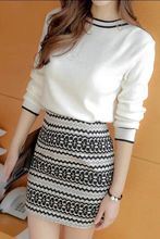 春秋毛衣女学生韩版宽松时尚针织套装小香风名媛包臀两件套连衣裙