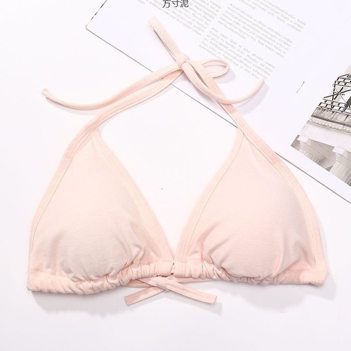 Ultra-Thin Strap Neck Top Women's Bra No Wire Bra Cupped Bikini Backless Bra for Women, Bulk Sale