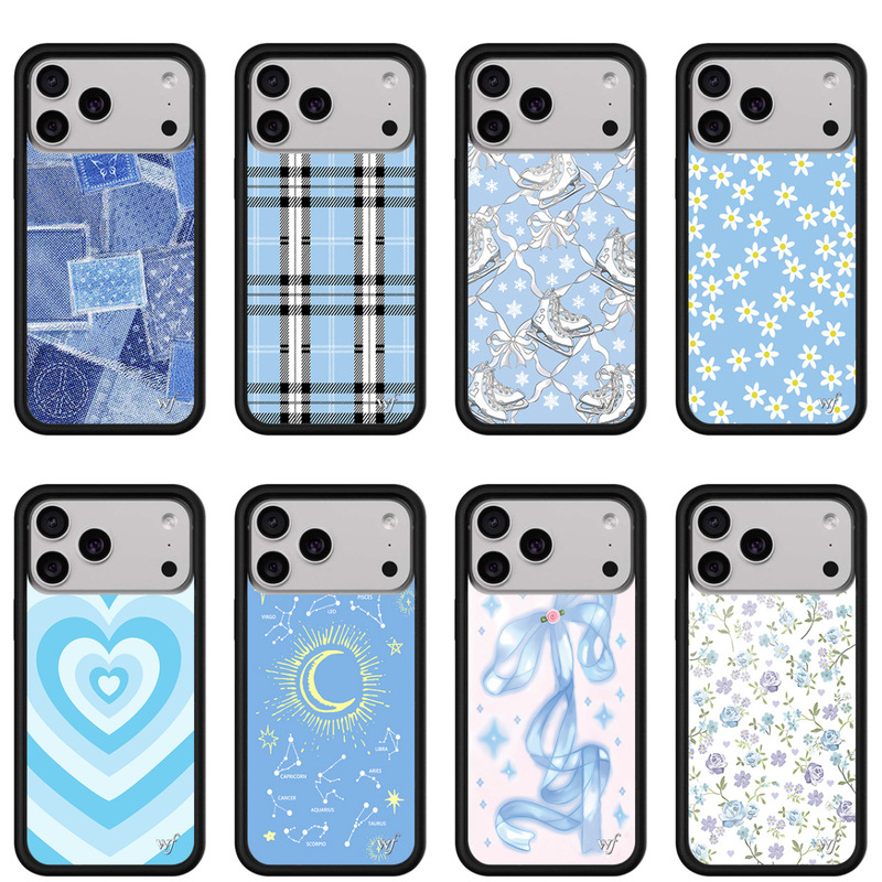 Wildflow Blue Denim Mobile Phone Case Suitable for Iphone17 Apple 16Promax/15Plus Protective Case