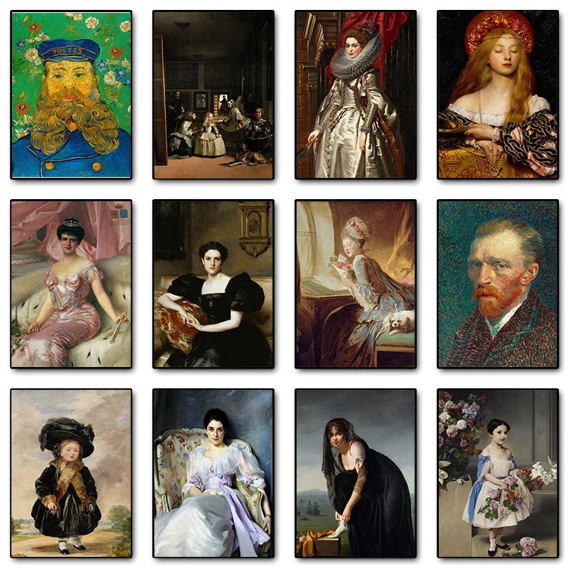 van Gogh Van Gogh Portrait Poster Wholesale Print Cross Border Temu Amazon AliExpress Canvas Core