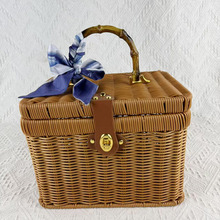 藤编手提箱收纳礼品包装藤箱婚礼藤编箱端午礼盒藤便携手提储物
