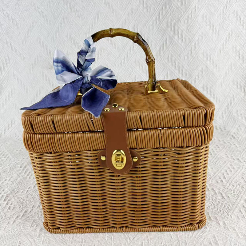 藤编手提箱收纳礼品包装藤箱婚礼藤编箱端午礼盒藤便携手提储物