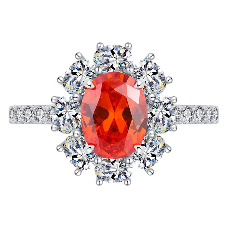 Zhuang Sheng joyería nueva S925 todo el cuerpo de plata traje simulación naranja pequeña paloma huevo colgante principal 7*9-4*6