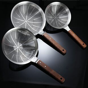 Stainless steel colander large hot pot household kitchen frying spoon filter screen drain noodles spicy hot double hook