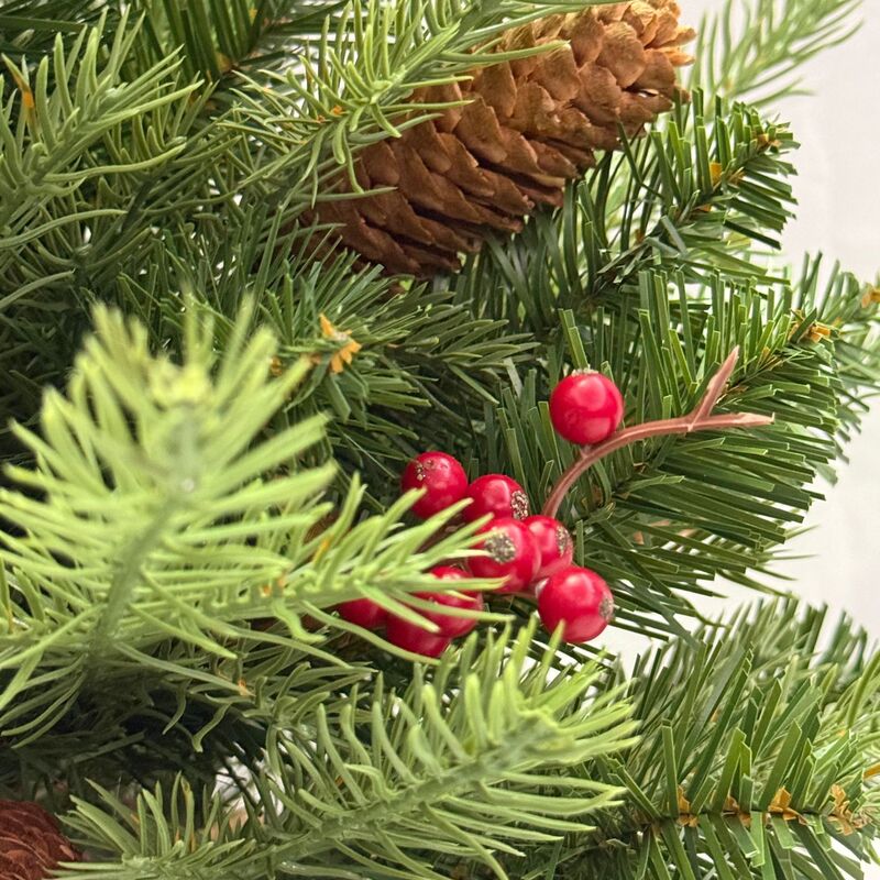 Zechen クロスボーダー特別なクリスマス小さなデスクトップクリスマスツリーオーナメントベリーパインコーンホームデコレーション暖炉|undefined