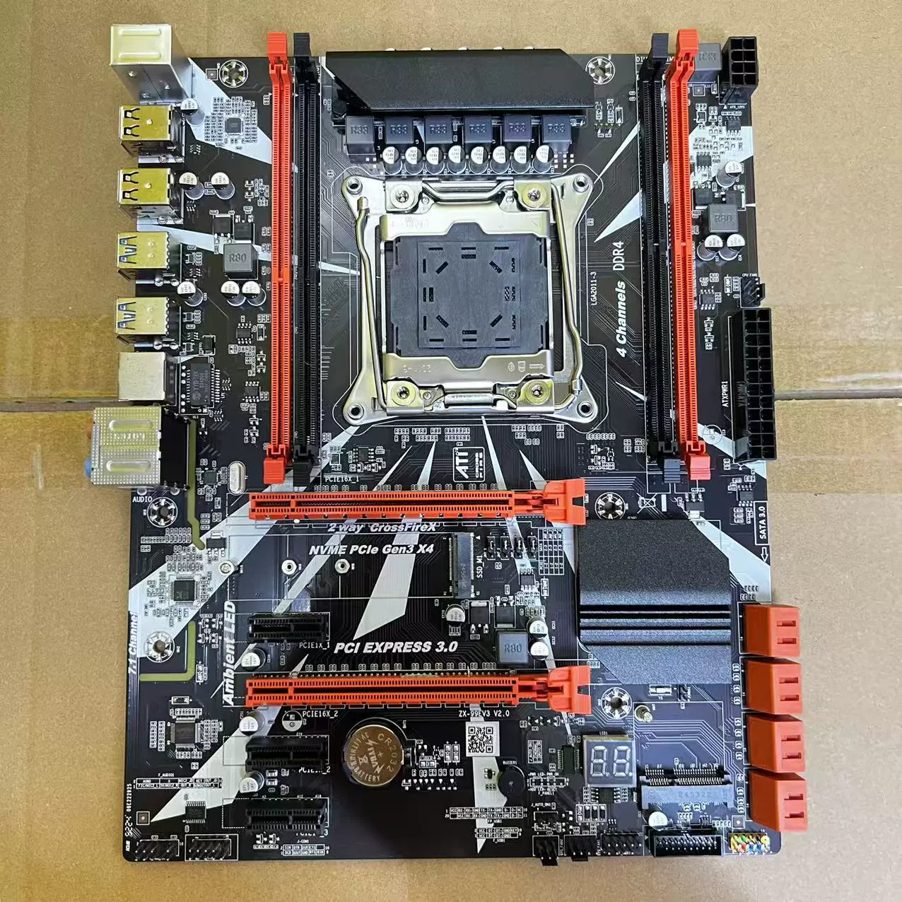 Новая материнская плата X99 DDR4 с оригинальным чипом, сокет 2011-3, настольный компьютер, поддержка процессоров E5 v3/v4, для игровых сборок, множественные слоты