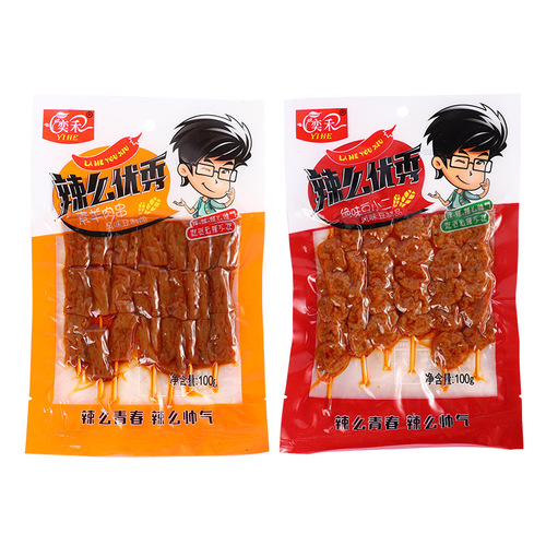Factory direct supply Yihuo spicy bean curd skewers, vegetable lamb skewers, Dou Xiao Er 100g quality guaranteed, bulk discount available