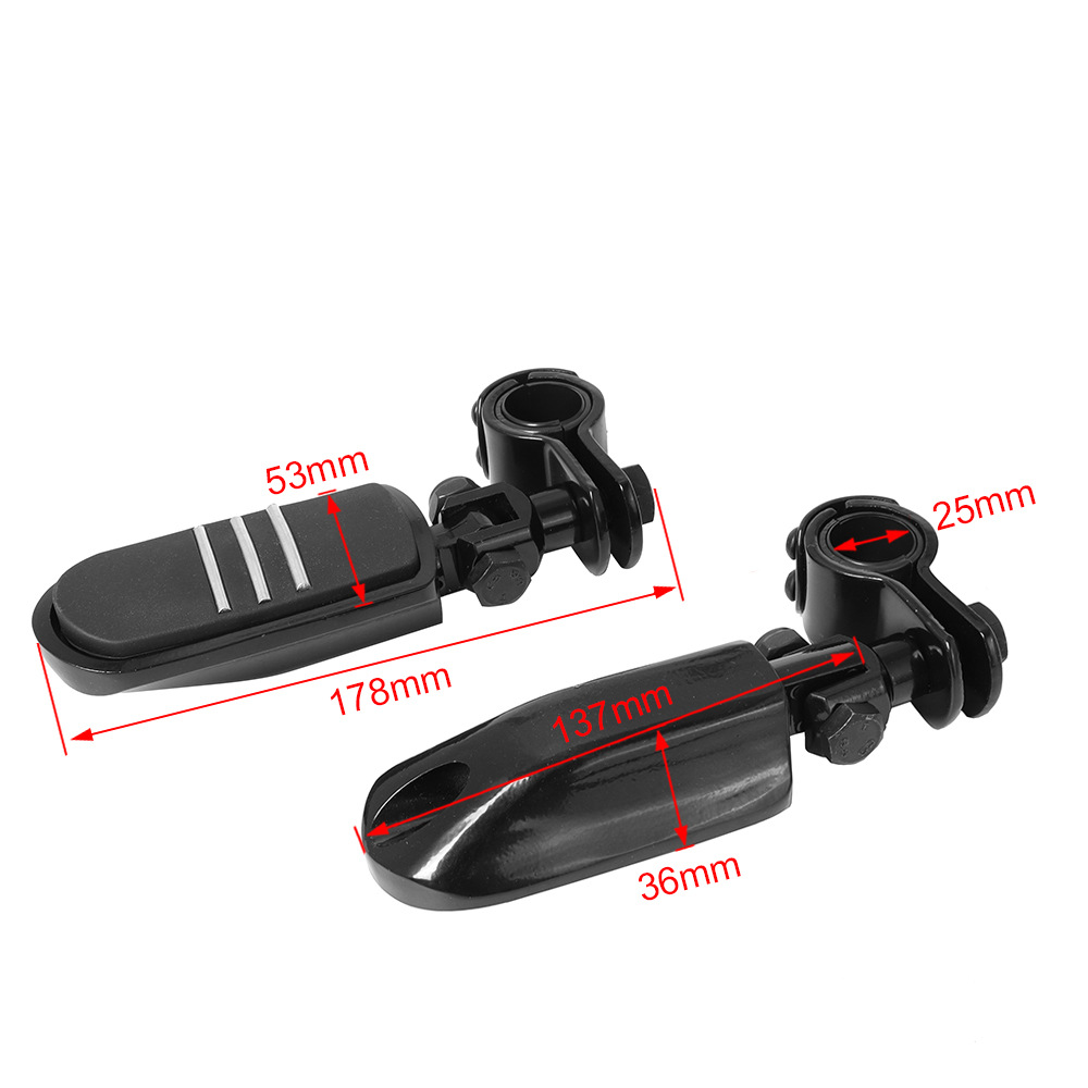 Suitable for Harley Road King Street Glide Modified Aluminum Alloy Footrests Motorcycle Modification Parts