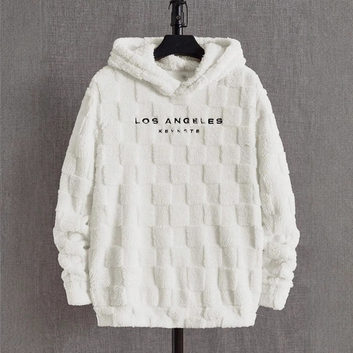 2025 Amazon Supplier Cap-Lined Loose Casual Sport Sweatshirt Lamb Wool Hooded Sweatshirt New Style