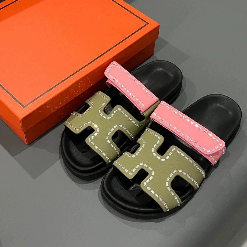 Summer beach slide with velcro, slippers, footwear