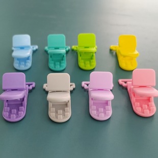 Factory Direct Sales Baby Pacifier Anti-Drop Chain Clip Cartoon Crocodile Clip Pacifier Clip Multi-Color Optional