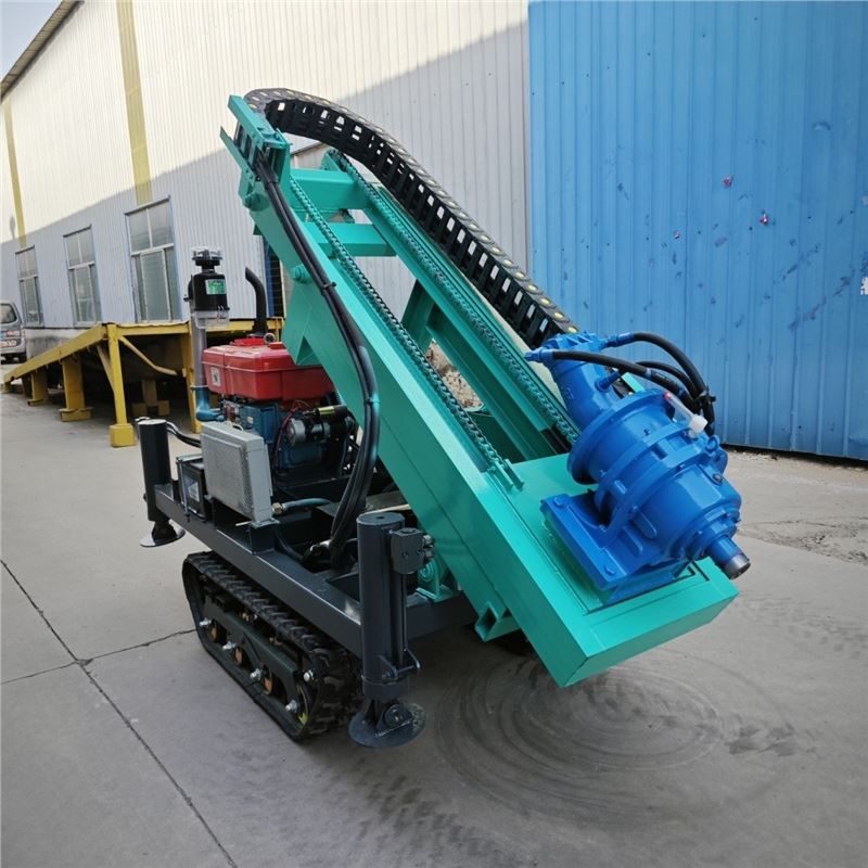 大扭矩光伏打桩机 庭院发电光伏钻孔机拧桩机钻眼机开孔机打井机