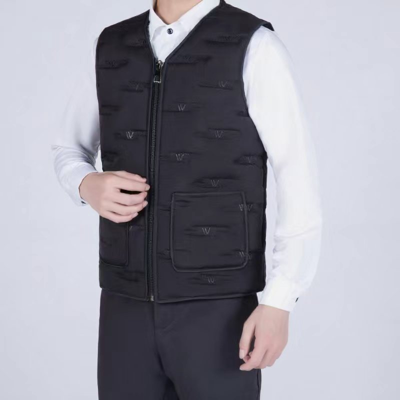 Añadir camelón de algodón grueso chaleco de hombre otoño y invierno nuevo chaleco de calor frío chaleco de moda para papá