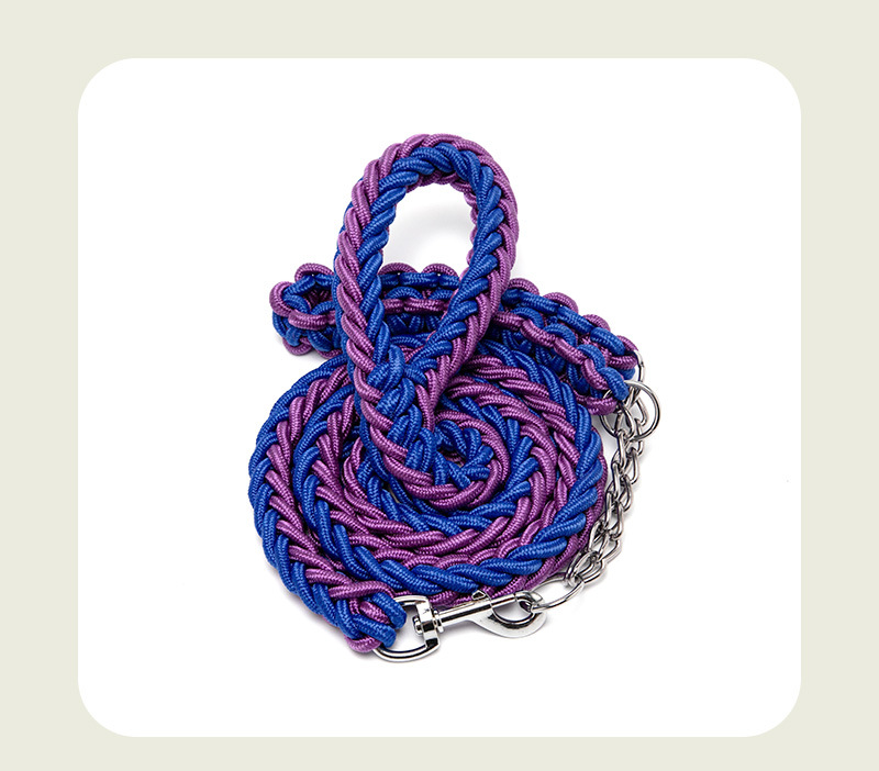 Fashion Nylon Color Block Leash display picture 1